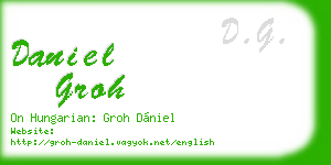 daniel groh business card