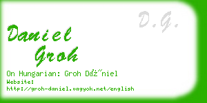 daniel groh business card